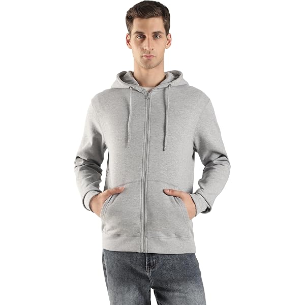 Gildan 18600 Zip Fleece Sweatshirt,Medium,Sport Grey at Amazon